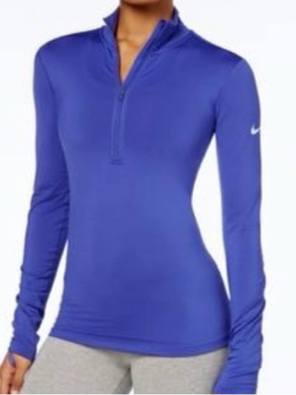 Nike Purple Half-Zip Performance Top